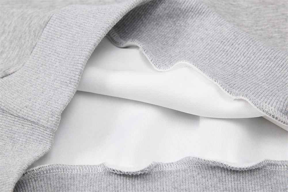 Minimalist Embroidered Button-Up Casual Sweatshirt