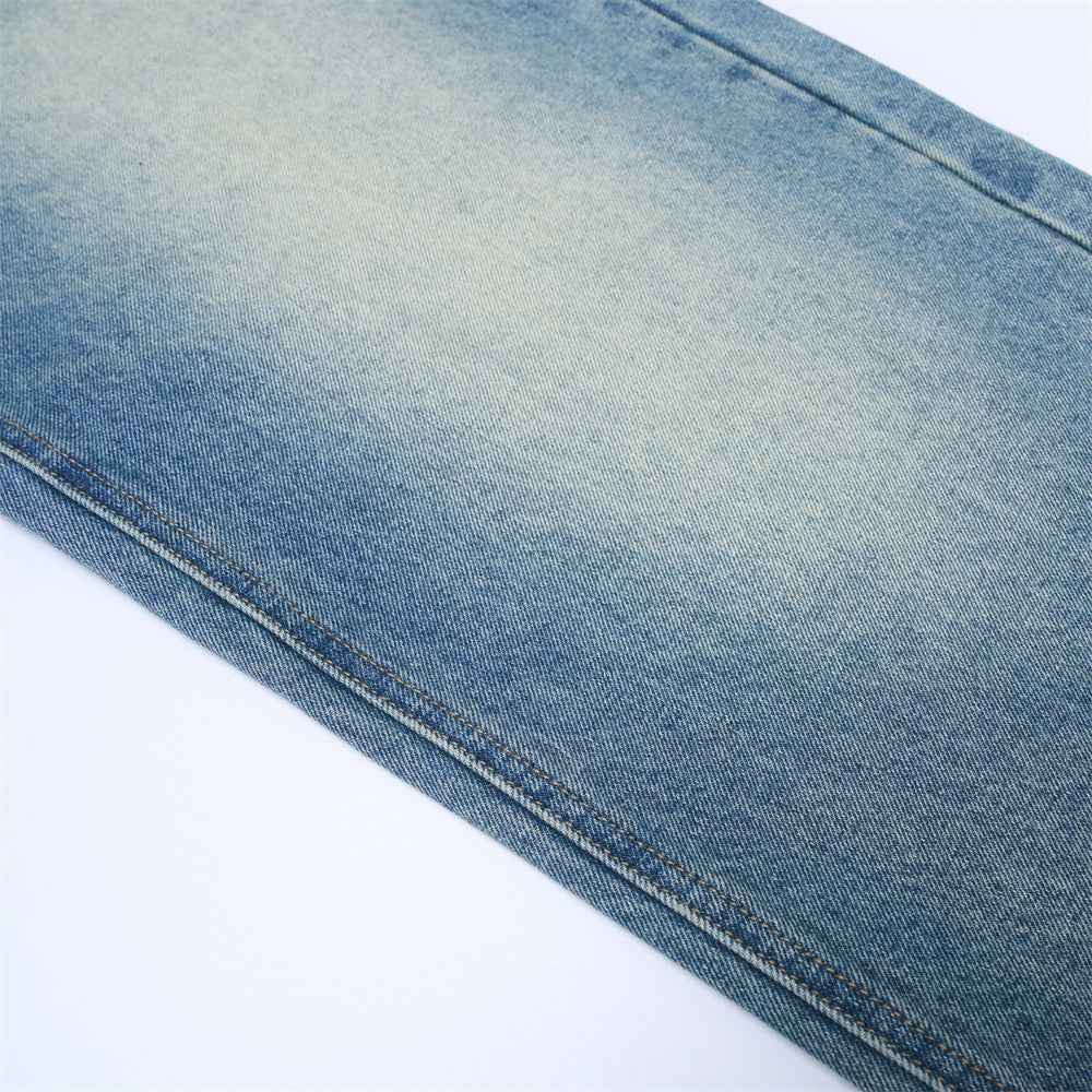Trendy Washed Distressed Denim Wide Leg Jeans