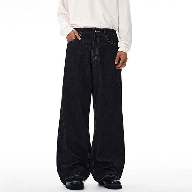 Long-lasting Retro Denim Straight Leg Jeans