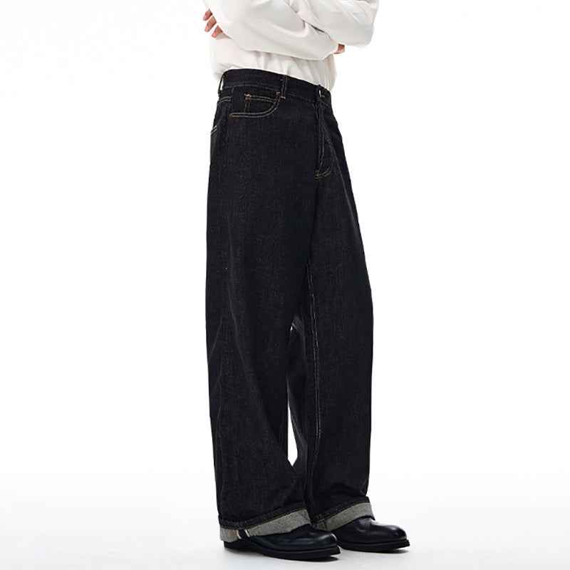 Long-lasting Retro Denim Straight Leg Jeans