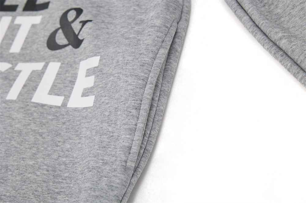 Autumn Hip Hop Bold Letter Print Hoodie