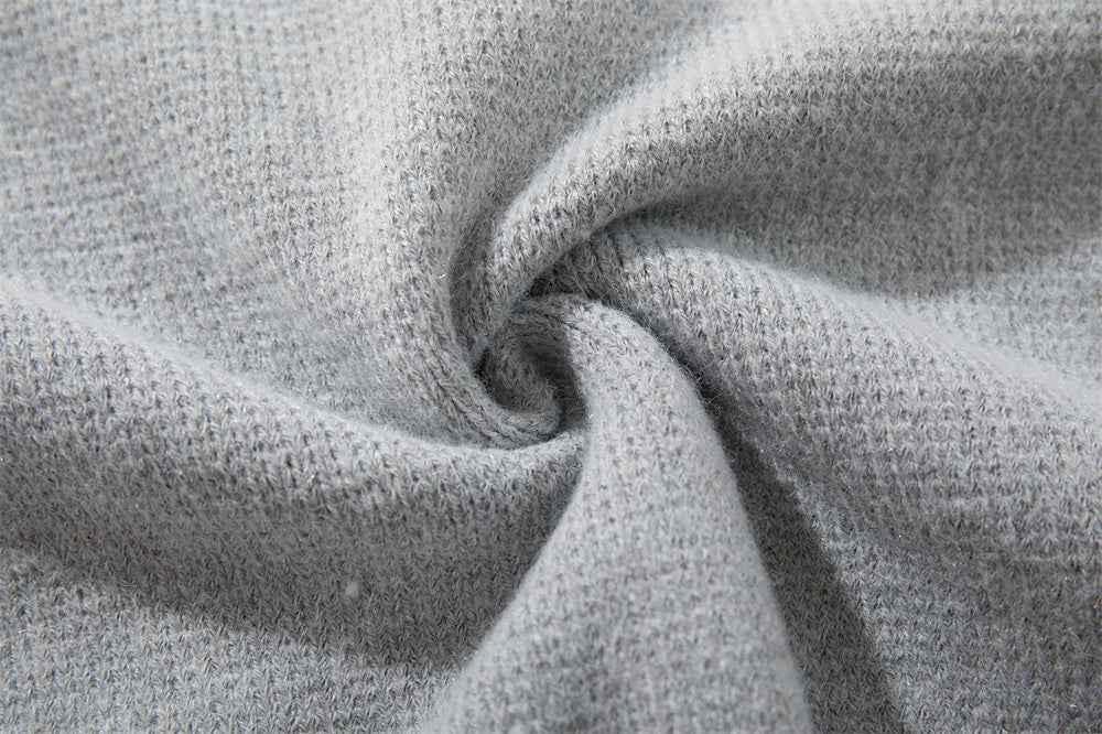 Breathable Minimalist European Style Knit Polo Sweater