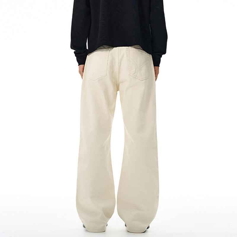 Streetwear Chic Colorful Relaxed Wide-leg Denim Jeans