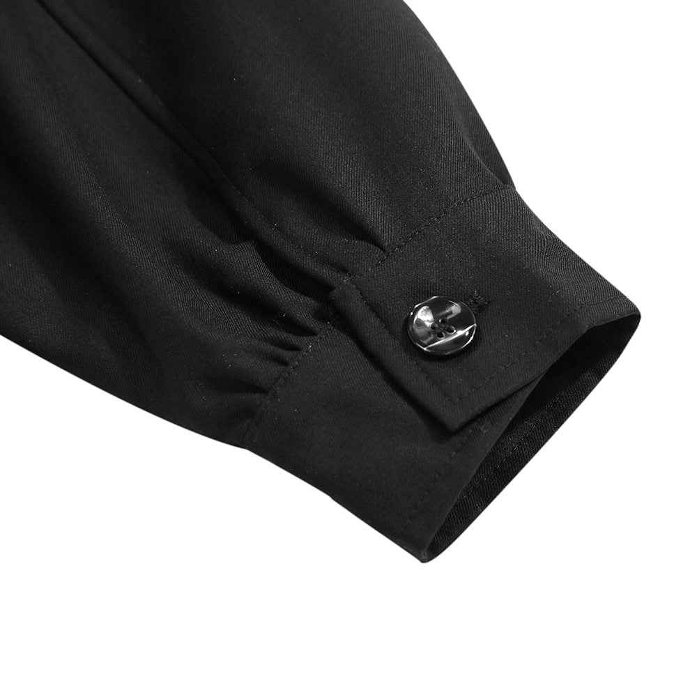 Effortless Cleanfit Suit collar Design Loose Fit Jacket