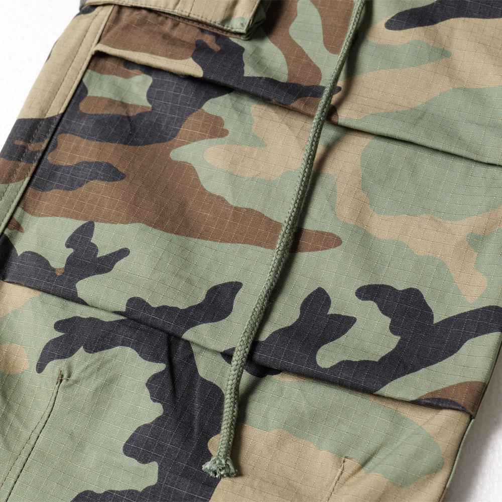 Elevated Camouflage Loose Wide Leg Cargo Pants