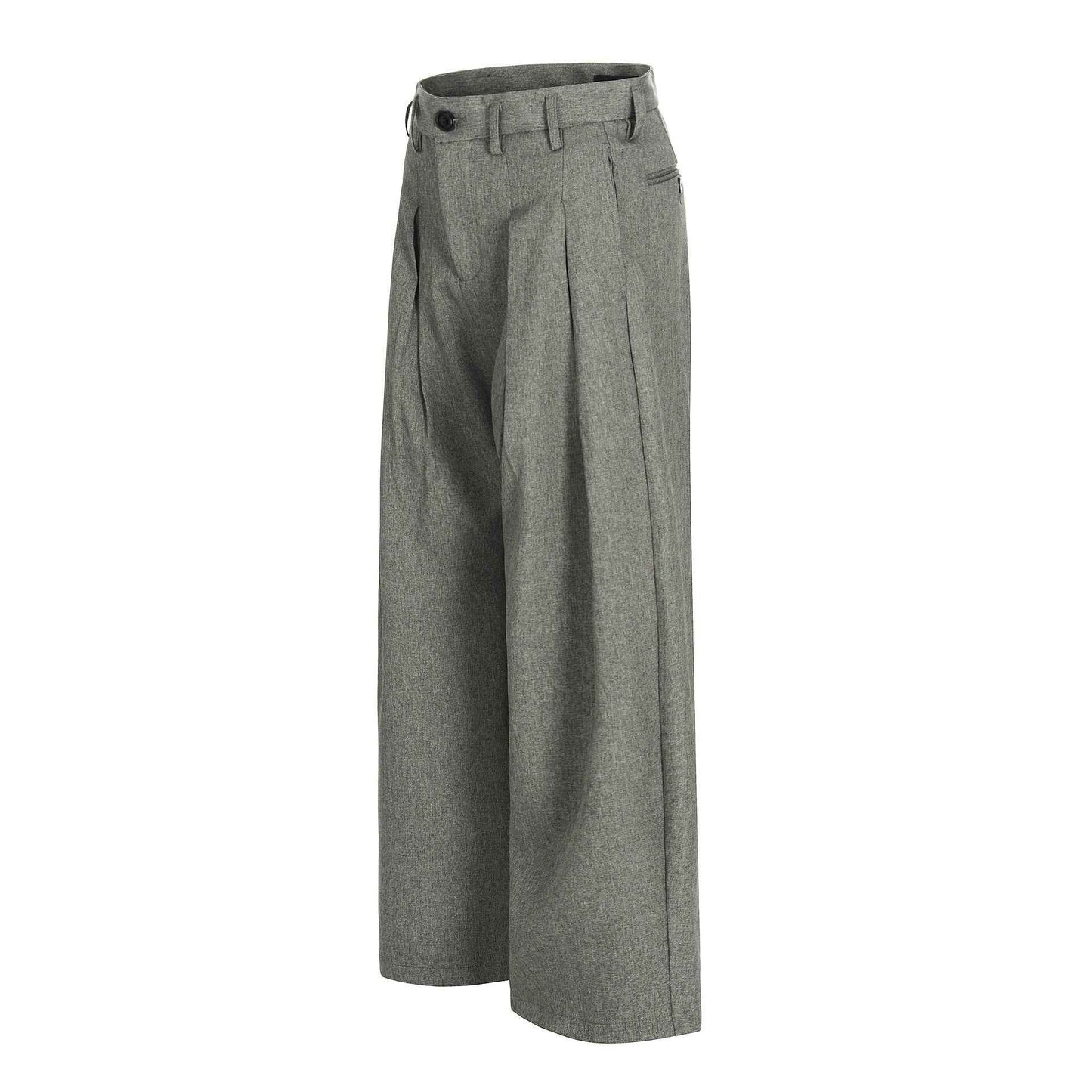 Investment Piece Pleated Wide Leg Classic Pants