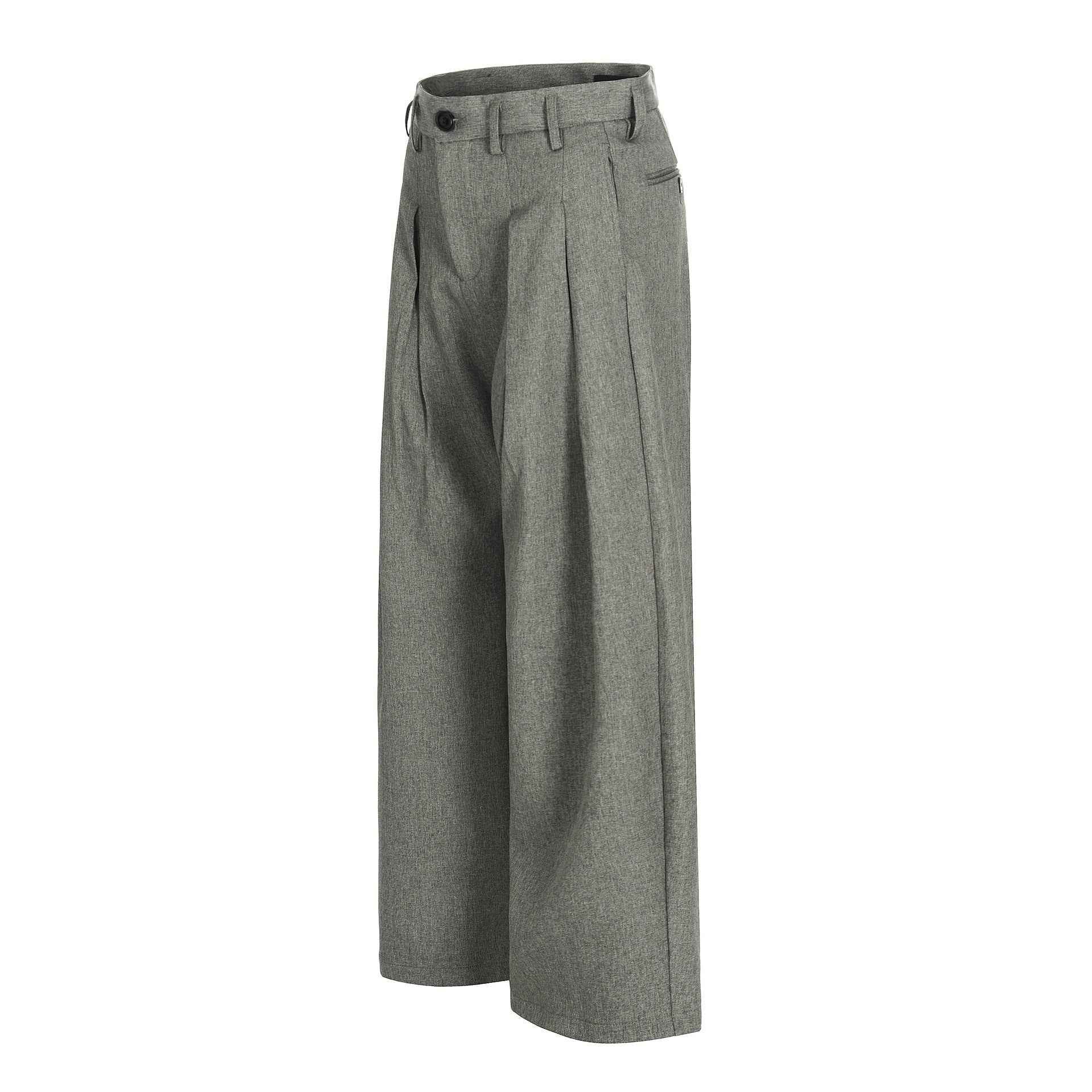 Investment Piece Pleated Wide Leg Classic Pants