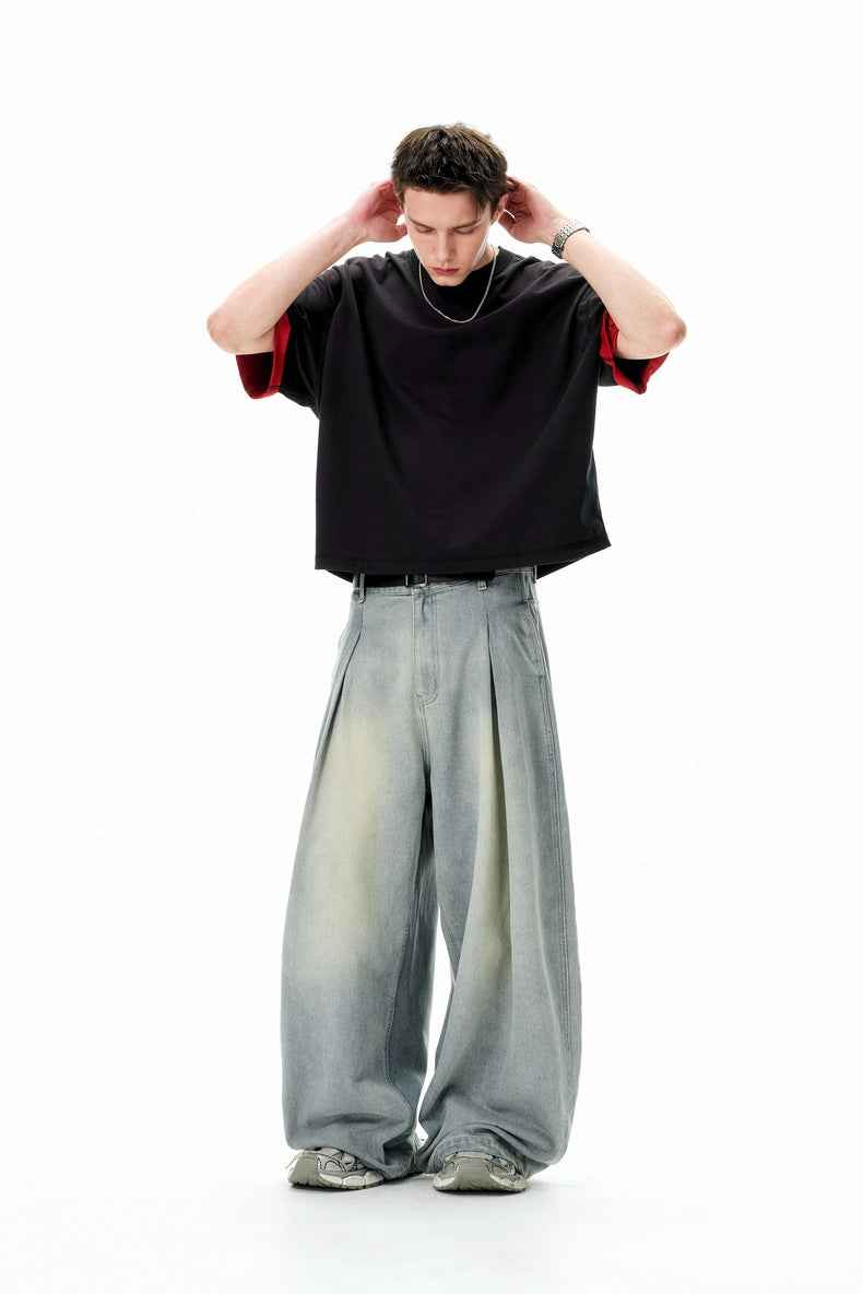 Streetwear Loose Fit American Style Wide Leg Jeans