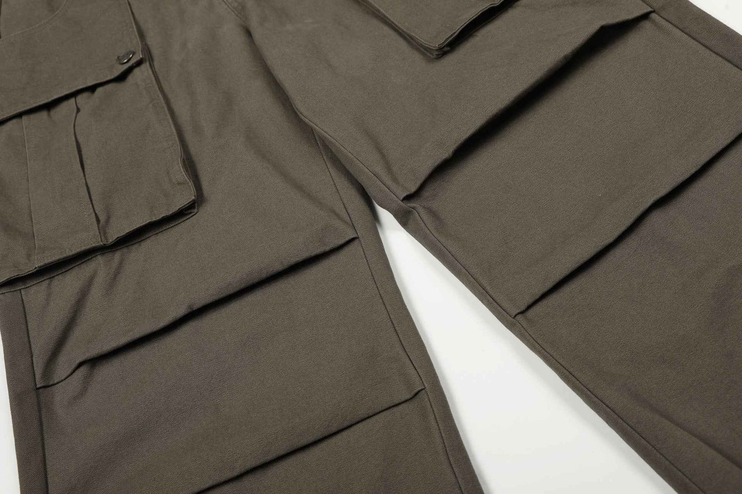 Versatile Loose-Fit Casual Solid Straight-Leg Cargo Pants