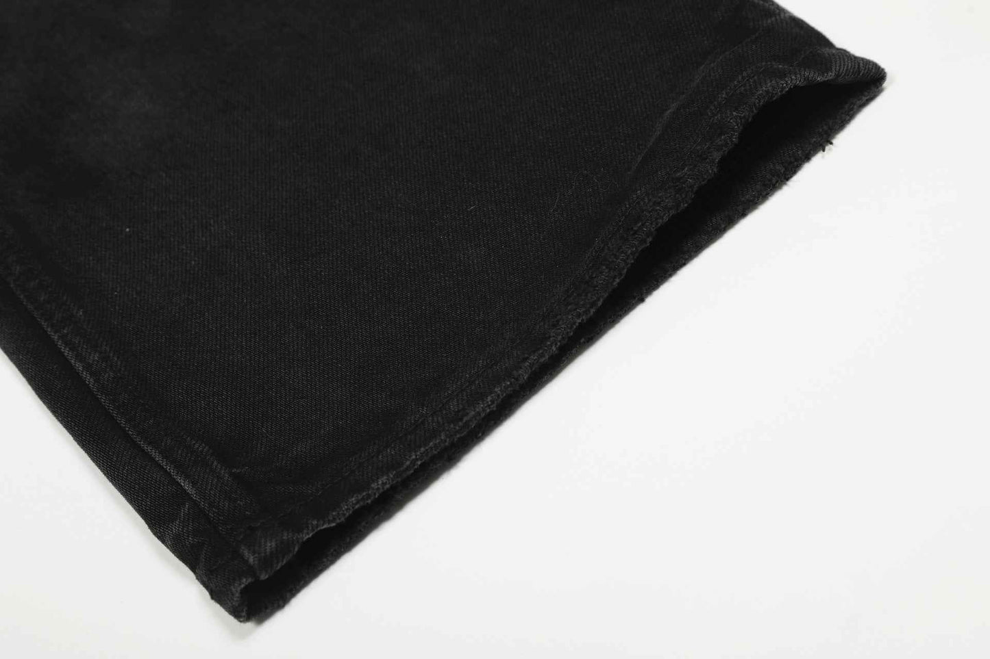 Essential Black Distressed Loose Fit Denim Jeans