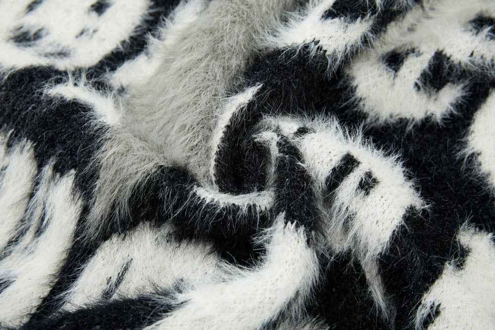 Y2K Gothic Embroidered Long Sleeve Knit Sweater