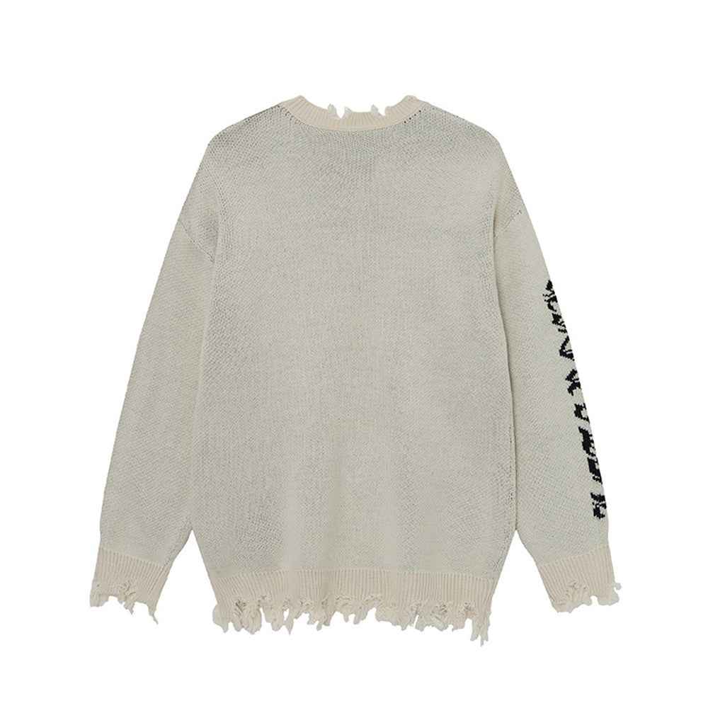 Winter Flexible Y2K Lazy Cross Zipper Sweater