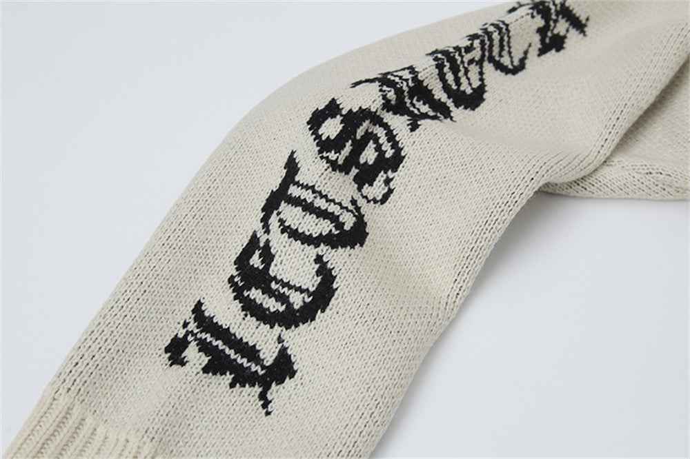 Winter Flexible Y2K Lazy Cross Zipper Sweater