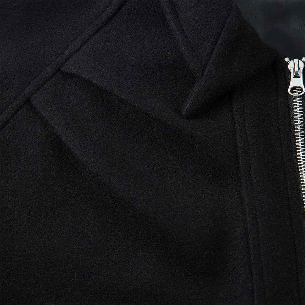 Trendy Oversized Hip Hop Wool Pilot Jacket