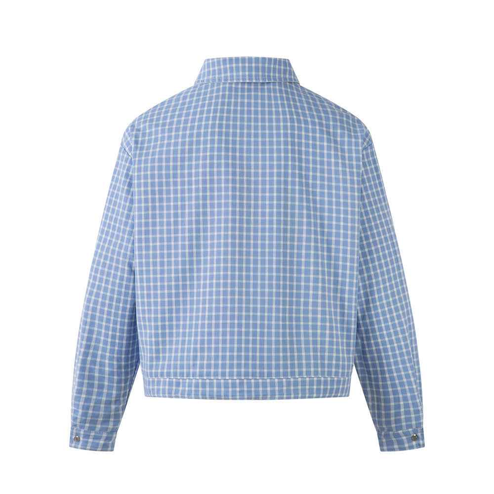 Versatile Y2K Stylish Plaid Collar Casual Jacket