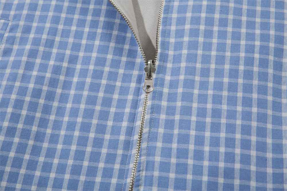 Versatile Y2K Stylish Plaid Collar Casual Jacket