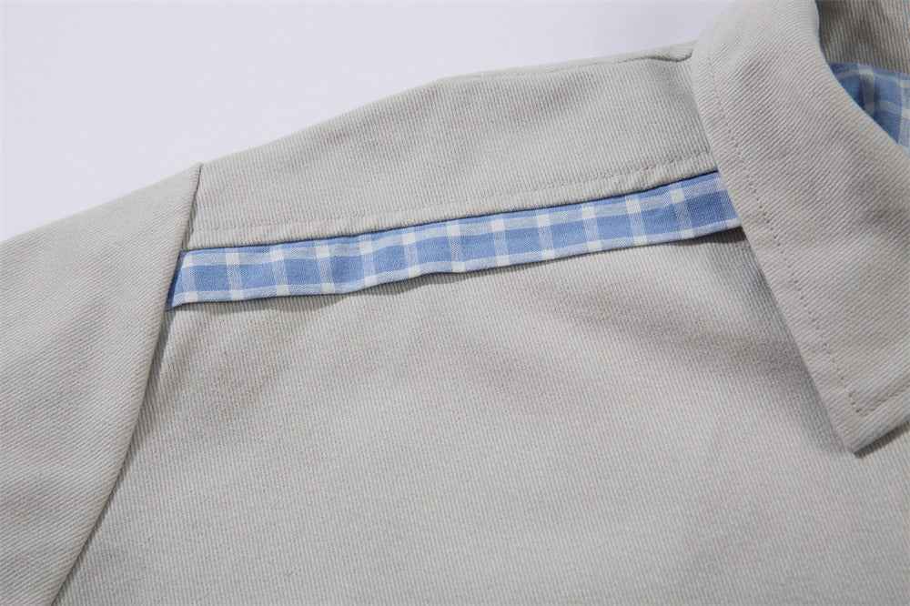 Versatile Y2K Stylish Plaid Collar Casual Jacket