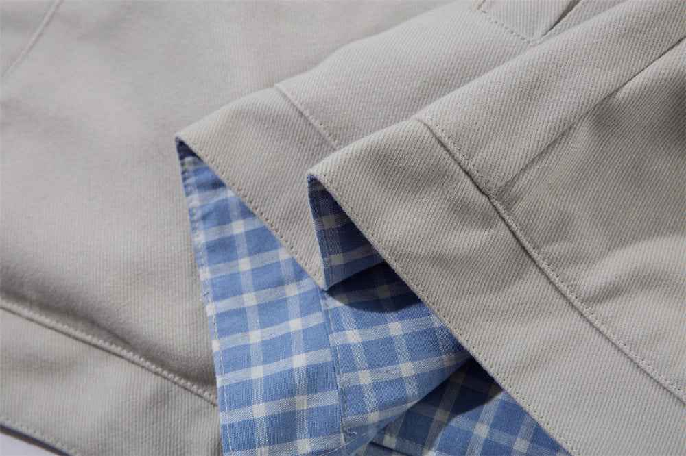 Versatile Y2K Stylish Plaid Collar Casual Jacket