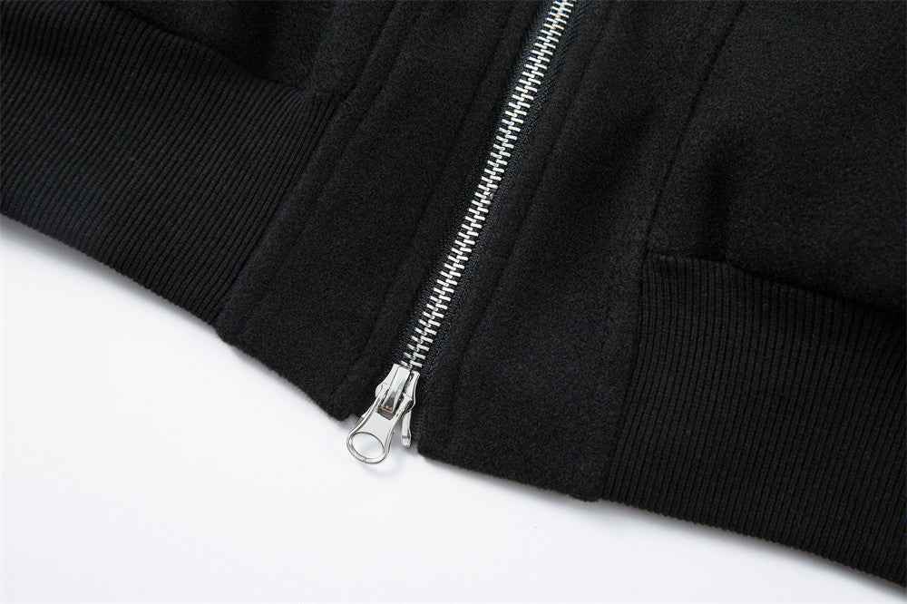 Trendy Oversized Hip Hop Wool Pilot Jacket
