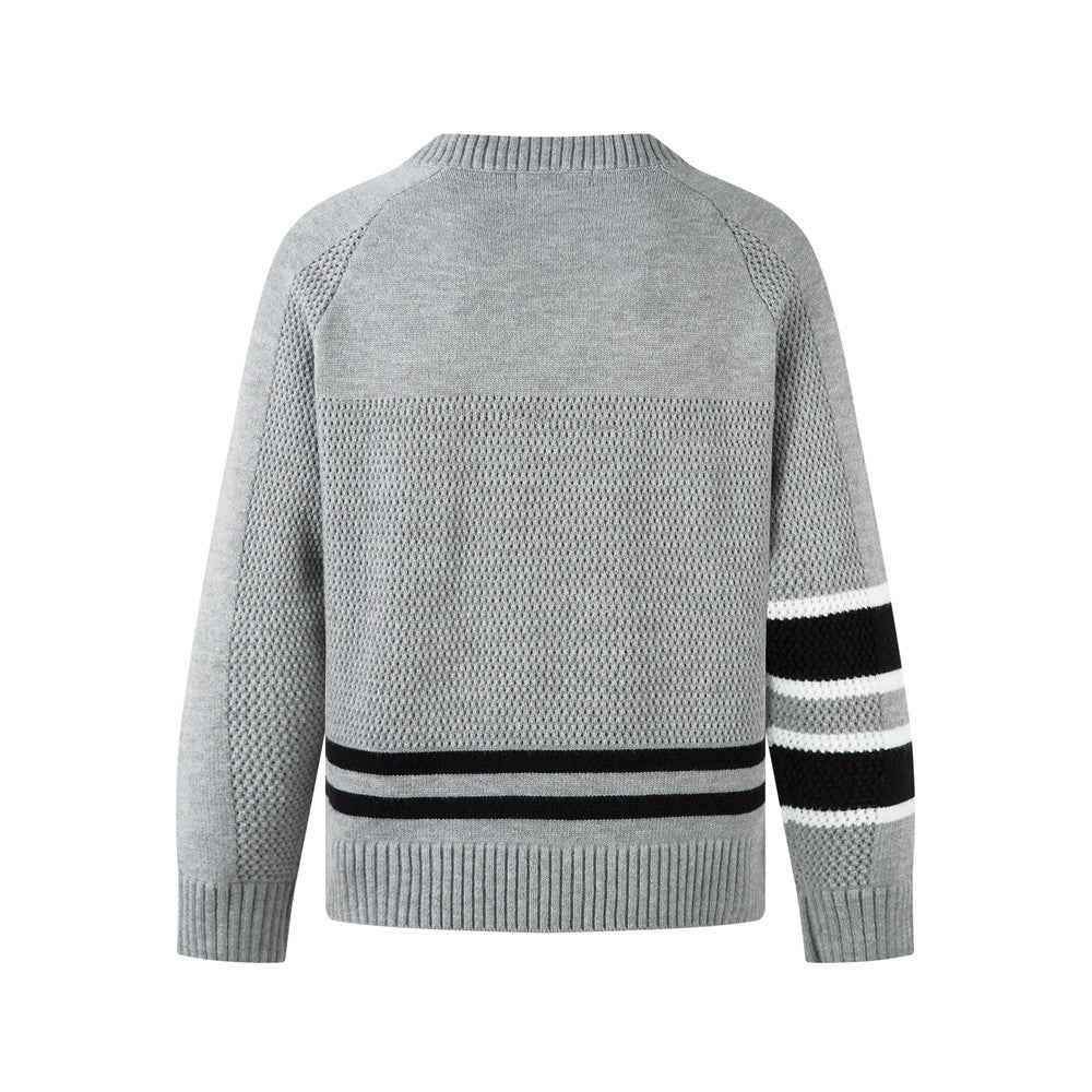 Y2K Cozy Versatile V-Neck Knit Sport Sweater