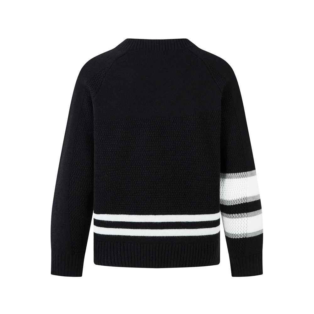 Y2K Cozy Versatile V-Neck Knit Sport Sweater