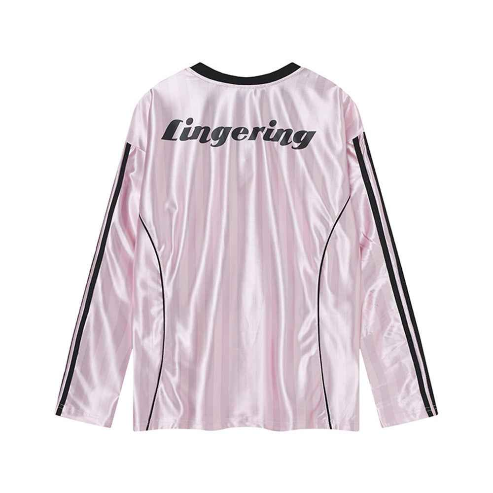 Stylish Long Sleeve V-Neck Jersey Long Sleeve T-Shirt