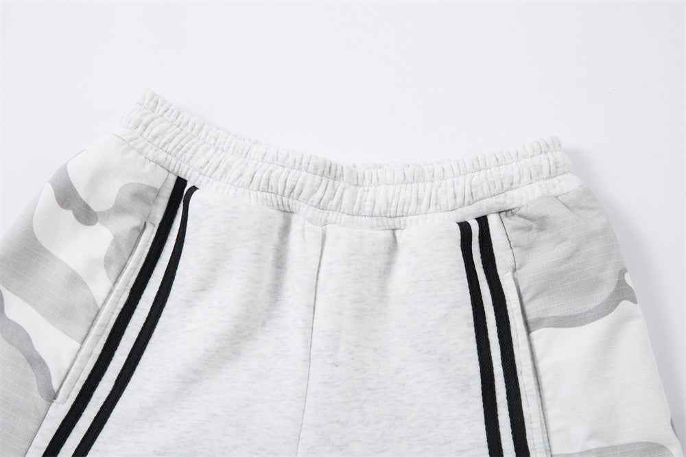 Stylish Camouflage Patchwork Sporty Wide Leg Jogger