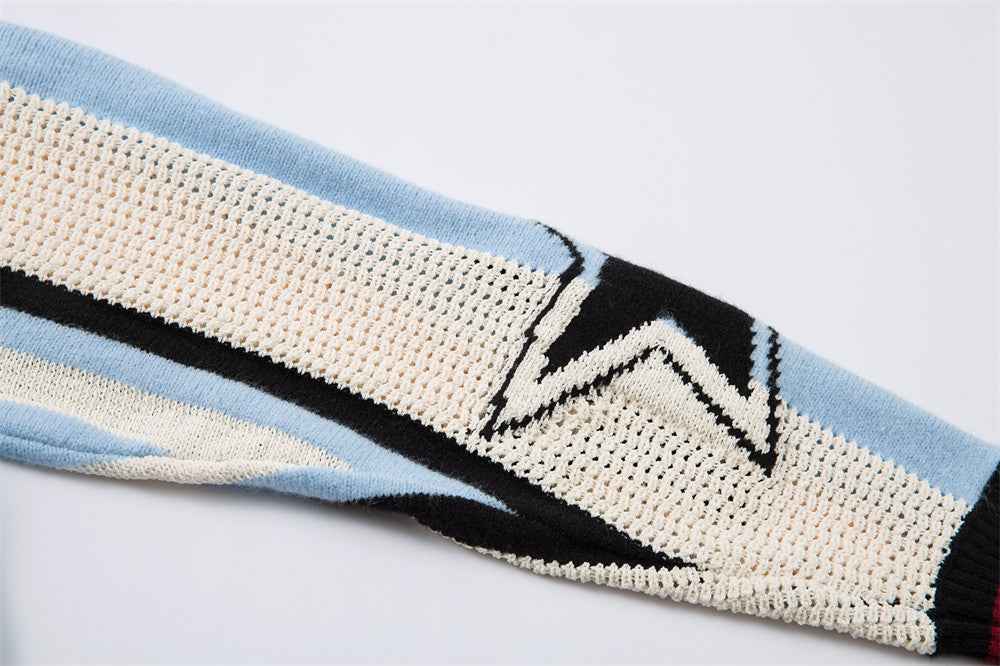 Y2K Stylish Loose Knit Casual Sport Sweater