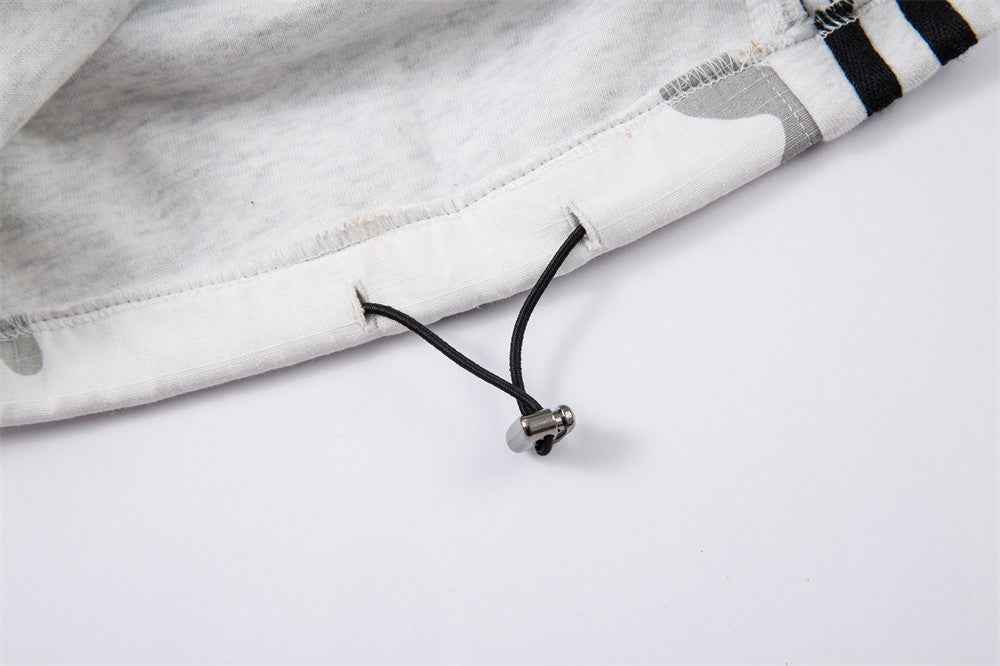 Stylish Camouflage Patchwork Sporty Wide Leg Jogger
