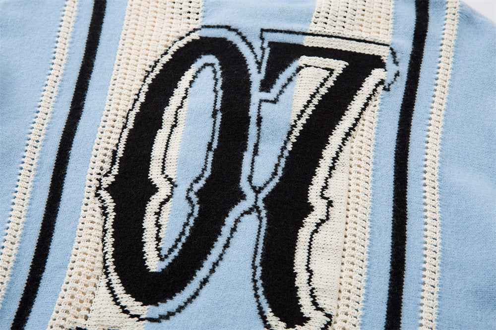 Y2K Stylish Loose Knit Casual Sport Sweater