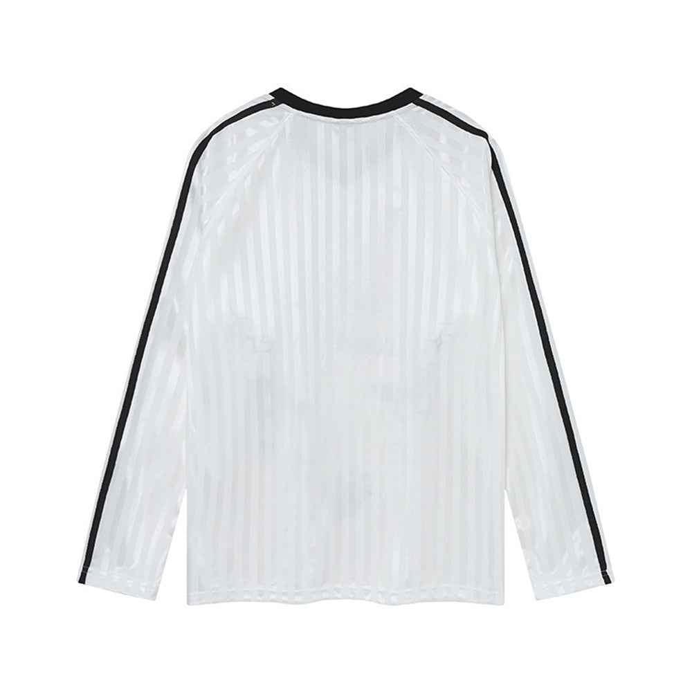 Y2K Butterfly Print V-Neck Long Sleeve T-Shirt