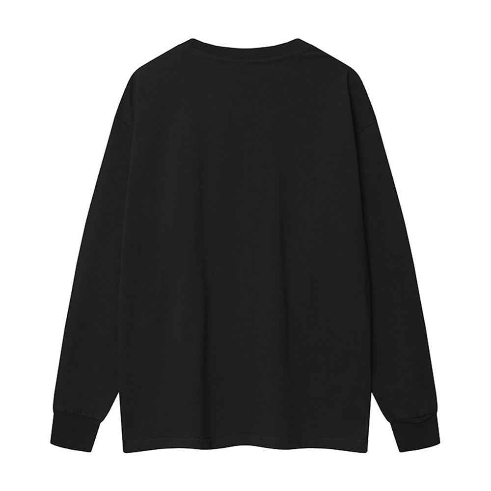 Streetwear Floral Print Chain Detail Long Sleeve Sweatshirt