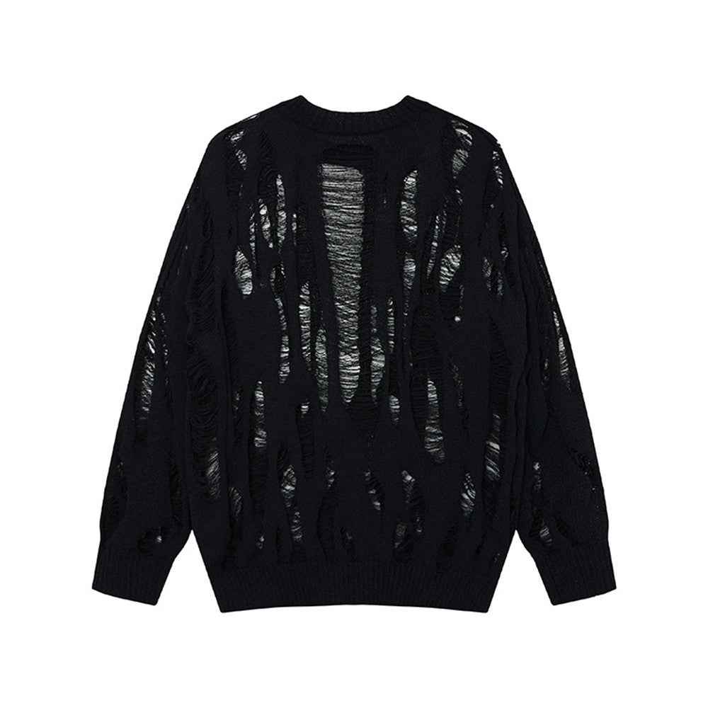 Women Stylish Oversized Round Neck Knit Sweater