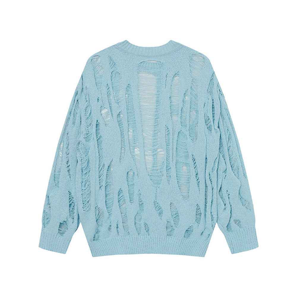 Women Stylish Oversized Round Neck Knit Sweater