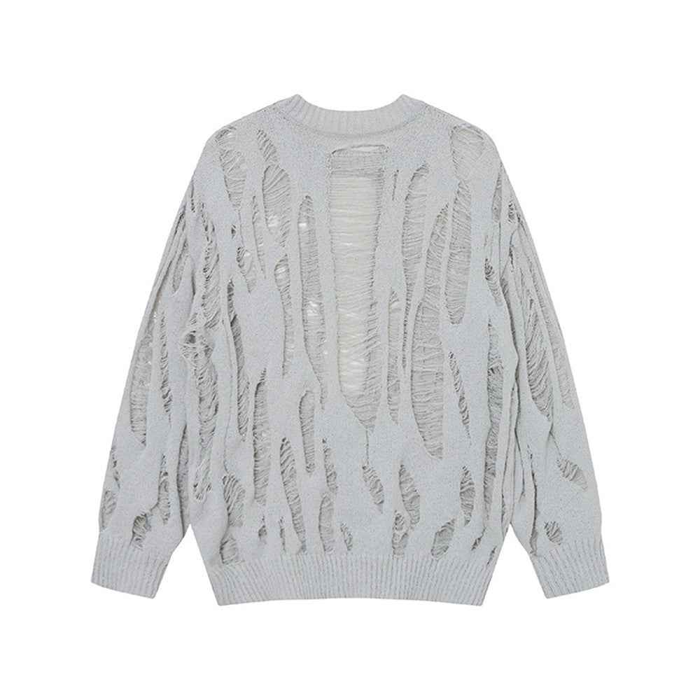 Women Stylish Oversized Round Neck Knit Sweater