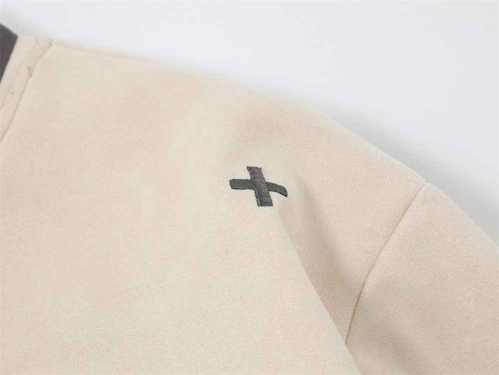 Y2K Elevated Color Block Baseball Varsity Jacket