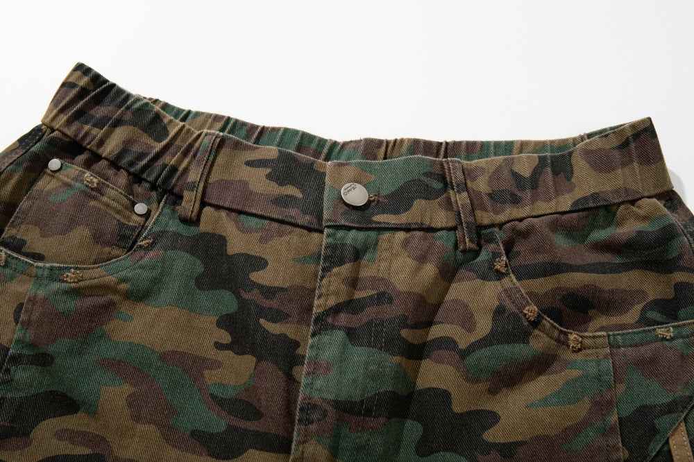 Rugged Loose Camouflage Style Outdoor Mountain Jeans