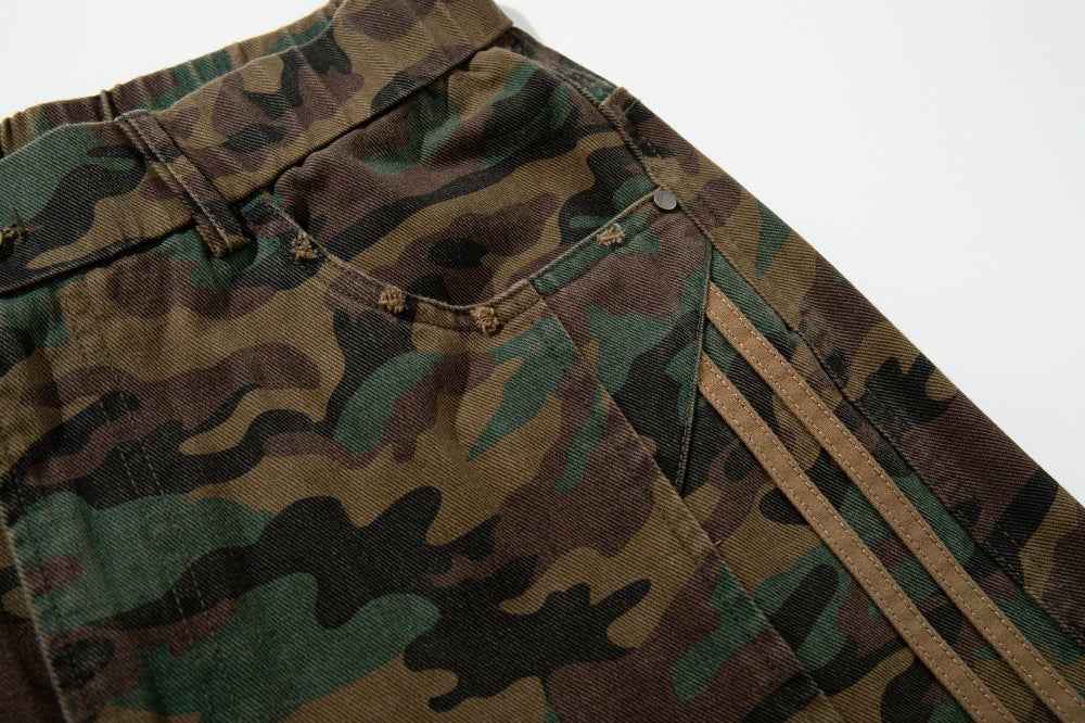 Rugged Loose Camouflage Style Outdoor Mountain Jeans