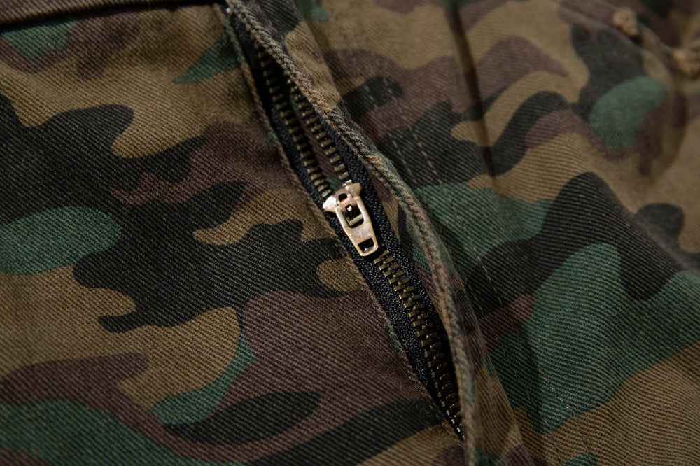Rugged Loose Camouflage Style Outdoor Mountain Jeans