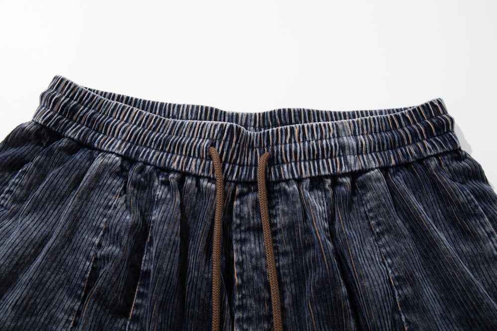 Streetwear Retro Patchwork Loose Fit Wide Leg Denim Jeans