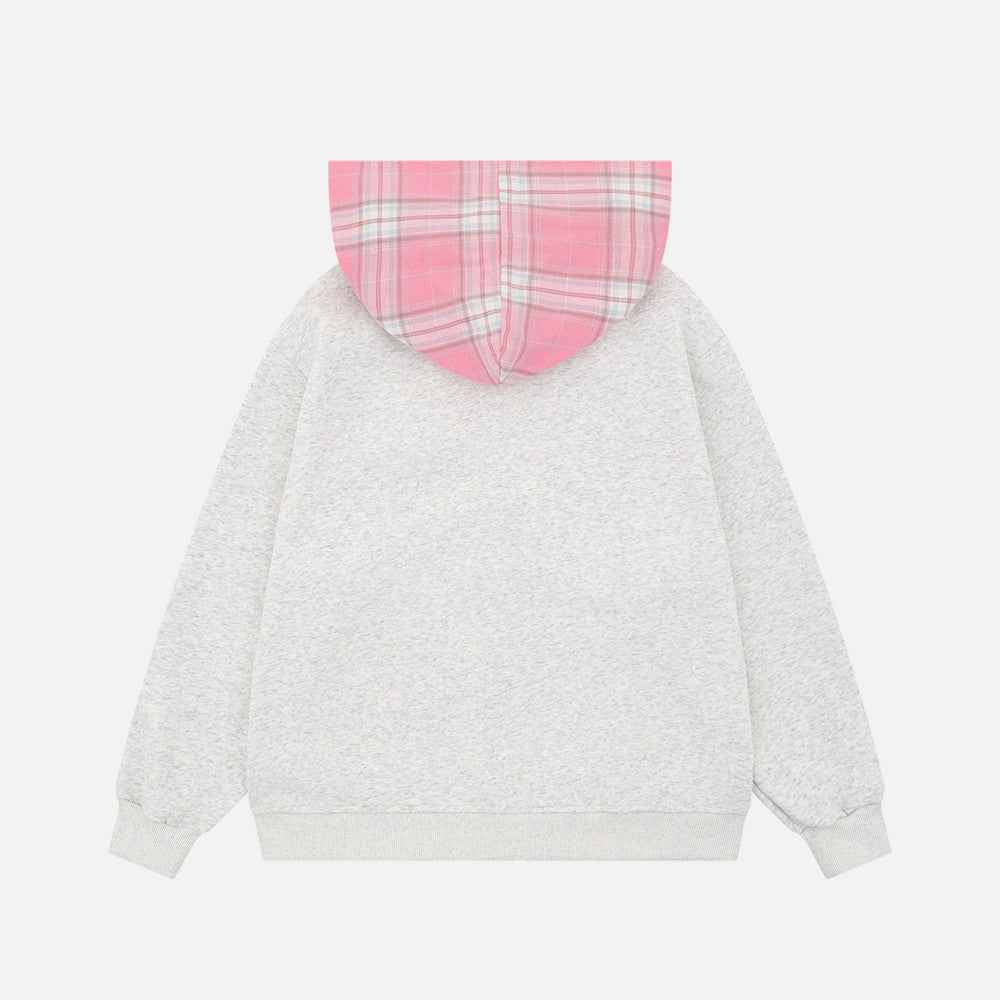 Y2K Cozy Detachable Floral Style Hooded Sweatshirt