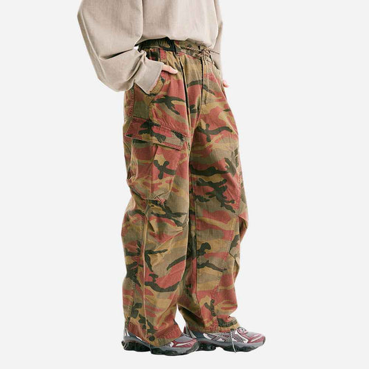 Elevated Hip Hop Tie-Dye Camo Cargo Pant