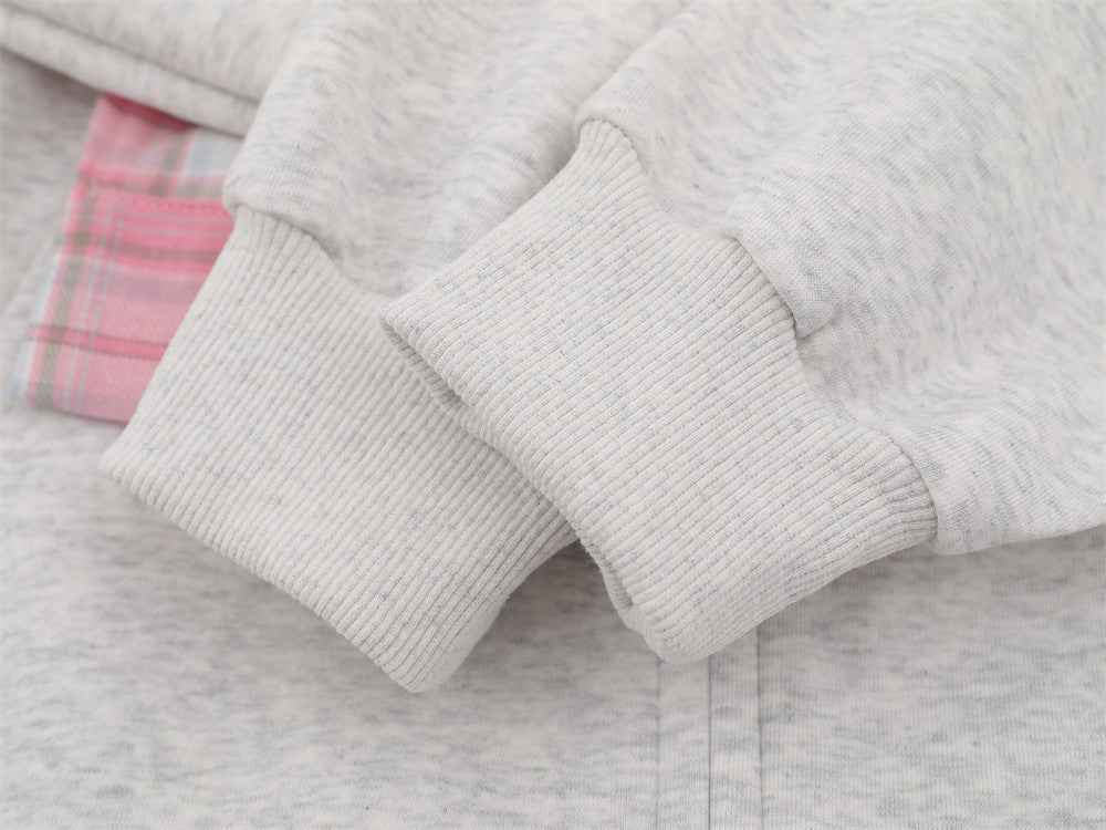 Y2K Cozy Detachable Floral Style Hooded Sweatshirt