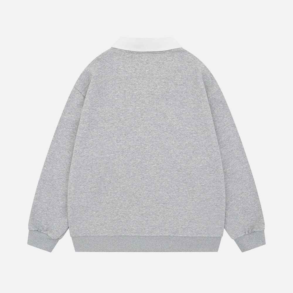 Elevated Bold Color Block V-Neck Collar Knit Sweater