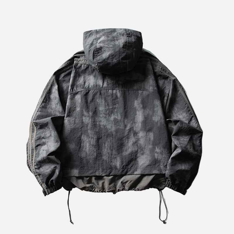 Y2K Mountain Vibe Hooded Outdoor Windbreaker Jacket