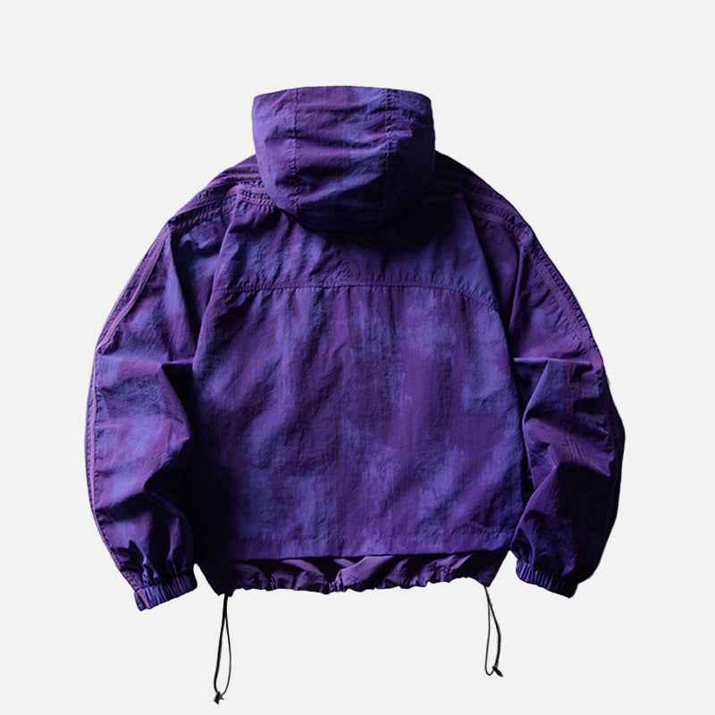 Y2K Mountain Vibe Hooded Outdoor Windbreaker Jacket