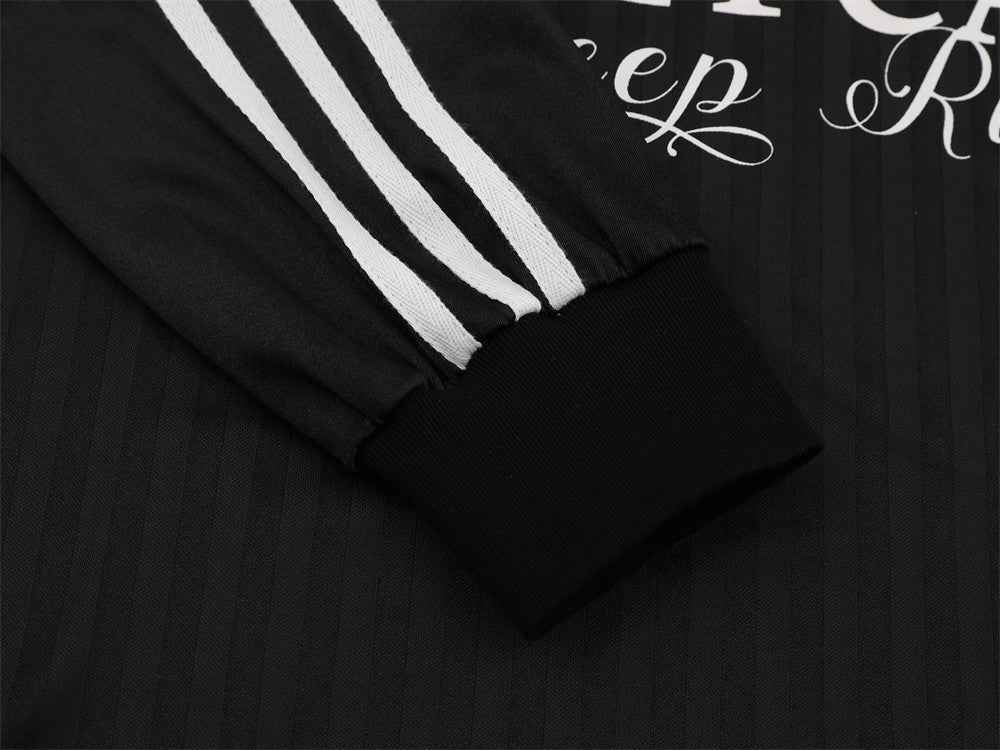 Retro Stylish Loose V-Neck Long Sleeve Sport T-Shirt