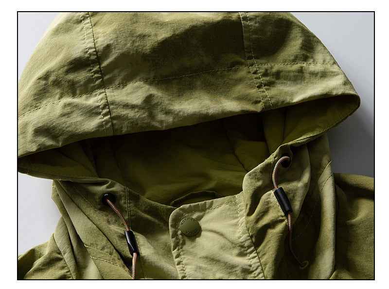 Y2K Mountain Vibe Hooded Outdoor Windbreaker Jacket