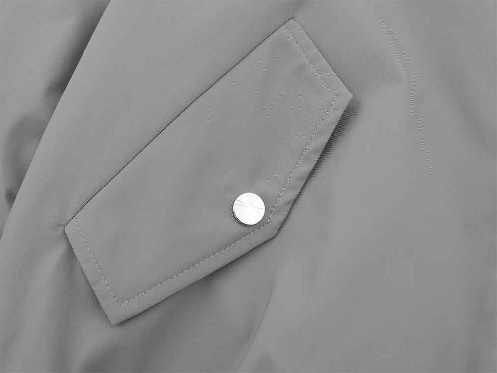 Autumn Oversized Retro Contrast Collar Flight Jacket