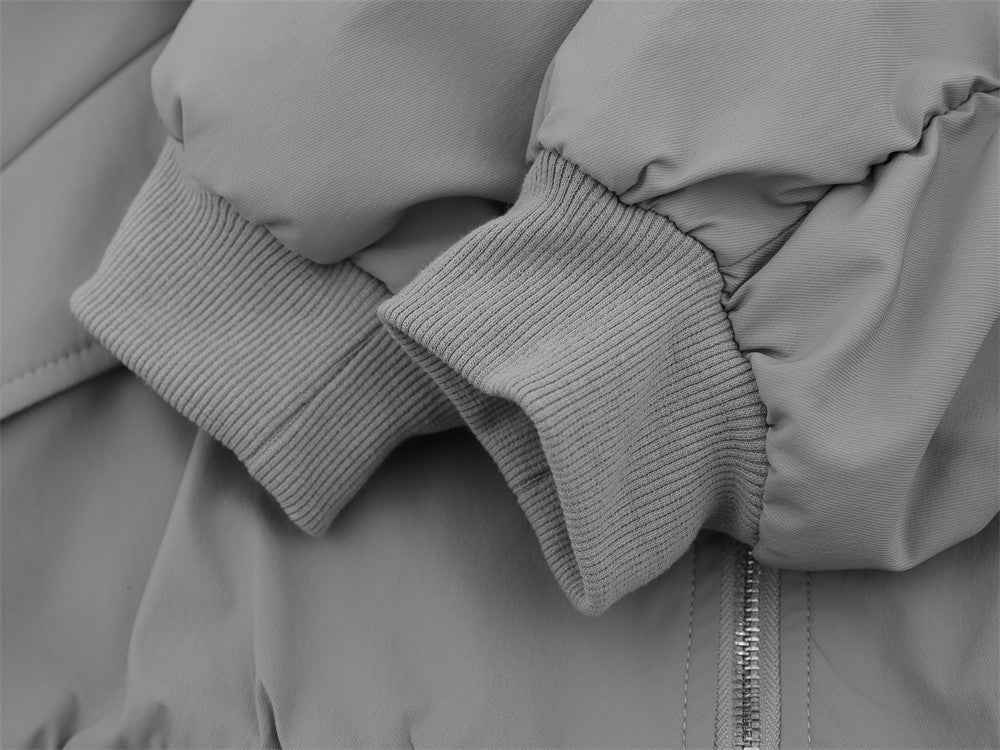 Autumn Oversized Retro Contrast Collar Flight Jacket